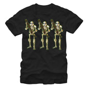 Men's Star Wars Halloween Stormtrooper Skeletons  Adult T-Shirt