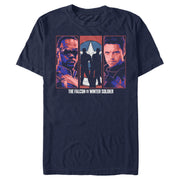 Men's Marvel The Falcon and the Winter Soldier Group  Adult T-Shirt