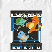 Men's Pokemon Ready To Battle Trio  Adult T-Shirt