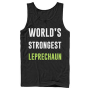 Men's Lost Gods St. Patrick's Day World's Strongest Leprechaun  Adult Tank Top