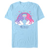 Men's Afro Unicorn Double Rainbow  Adult T-Shirt