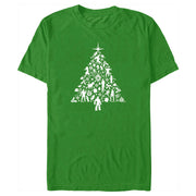 Men's Guardians of the Galaxy Holiday Special Silhouettes Christmas Tree  Adult T-Shirt