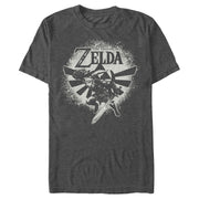 Men's Nintendo Zelda Link Wingcrest Spray Paint  Adult T-Shirt