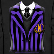 Men's Wednesday Nevermore Academy Uniform Purple  Adult Sweatshirt