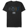 Men's Star Wars: The Mandalorian Helmets Sketch  Adult T-Shirt