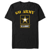 Men's US Army Go Army Yellow Logo  Adult T-Shirt