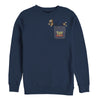 Men's Toy Story Slinky Dog Pocket Print  Adult Sweatshirt