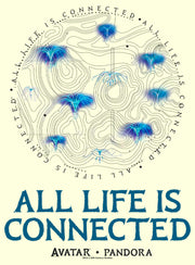 Men's Avatar All Life is Connected  Adult T-Shirt