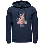 Men's Mulan Anime Reflection  Adult Pull Over Hoodie