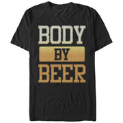 Women's CHIN UP Body By Beer  Adult Boyfriend Tee