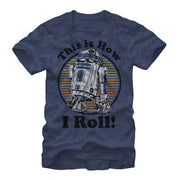 Men's Star Wars R2-D2 How I Roll  Adult T-Shirt