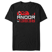 Men's Star Wars: Andor Eye Shot Cassian Andor Rebel  Adult T-Shirt