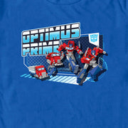 Men's Transformers: EarthSpark Transforming Optimus Prime  Adult T-Shirt