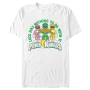 Men's Power Rangers St. Patrick's Day Luck has Nothing to do with It  Adult T-Shirt