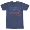 Men's Beer Miller High Life American Flag  Adult T-Shirt