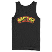 Men's Justice League Plastic Man Logo  Adult Tank Top