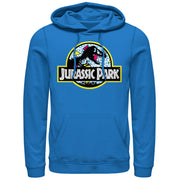 Men's Jurassic Park Retro Party Logo  Adult Pull Over Hoodie