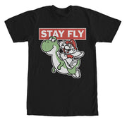 Men's Nintendo Mario Stay Fly  Adult T-Shirt