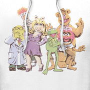 Men's The Muppets Group Shot  Adult Pull Over Hoodie