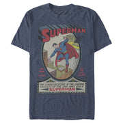 Men's Superman Vintage Daring Exploits Cover  Adult T-Shirt