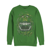 Men's Ghostbusters Slimer Drip Face  Adult Sweatshirt