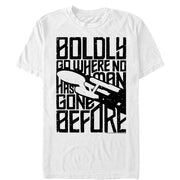 Men's Star Trek Boldly Go Enterprise Journey  Adult T-Shirt