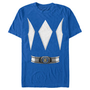 Men's Power Rangers Blue Ranger Costume Tee  Adult T-Shirt