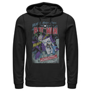 Men's Batman Joker Vintage Card  Adult Pull Over Hoodie