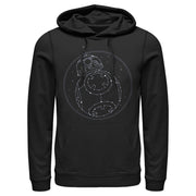 Men's Star Wars: The Rise of Skywalker BB-8 Starry Constellation  Adult Pull Over Hoodie