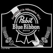 Men's Pabst Vintage Sign White Logo  Adult T-Shirt