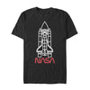 Men's NASA Minimal Rocket Launch  Adult T-Shirt