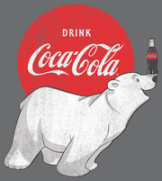 Men's Coca Cola Polar Bear  Adult Pull Over Hoodie