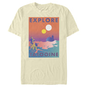 Men's Star Wars Explore Tatooine Travel Poster  Adult T-Shirt