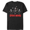 Men's Star Wars Halloween Vader Skeletons  Adult T-Shirt