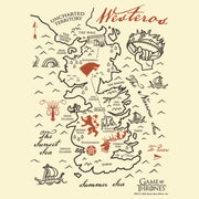 Men's Game of Thrones Westeros Map  Adult T-Shirt