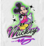 Men's Mickey & Friends Airbrushed Signature  Adult T-Shirt