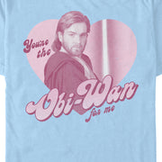 Men's Star Wars Valentine's Day You're the Obi-Wan for Me  Adult T-Shirt