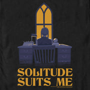 Men's Wednesday Solitude Suits Me  Adult T-Shirt