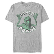 Men's The Muppets St. Patrick's Day Kermit Pinch Proof  Adult T-Shirt