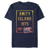 Men's Jaws Amity Island Population  Adult T-Shirt