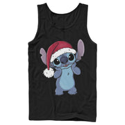 Men's Lilo & Stitch Santa Surprise  Adult Tank Top