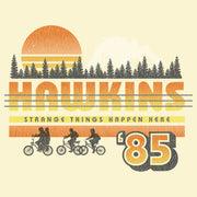 Men's Stranger Things Retro Hawkins Bikers  Adult T-Shirt