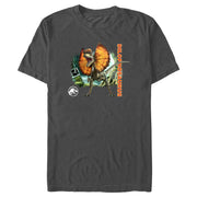 Men's Jurassic World: Dominion Dilophosaurus Dinosaur in the Wild  Adult T-Shirt