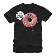 Men's Lost Gods Doughnut I Feel Empty Inside  Adult T-Shirt