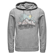 Men's Lost Gods Moonlight Mountains  Adult Pull Over Hoodie