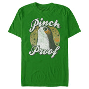 Men's Star Wars The Last Jedi Porg St. Patrick's Day Pinch Proof  Adult T-Shirt