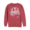 Men's Star Wars The Last Jedi Rebel Ship Splinter  Adult Sweatshirt