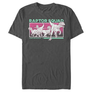 Men's Jurassic World: Camp Cretaceous Raptor Squad Frame  Adult T-Shirt