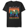 Men's Minecraft Sun's Down Zombies Around  Adult T-Shirt