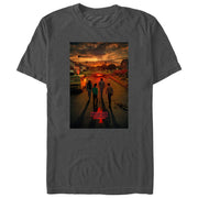 Men's Stranger Things Four Friends Rift Apocalypse Poster  Adult T-Shirt